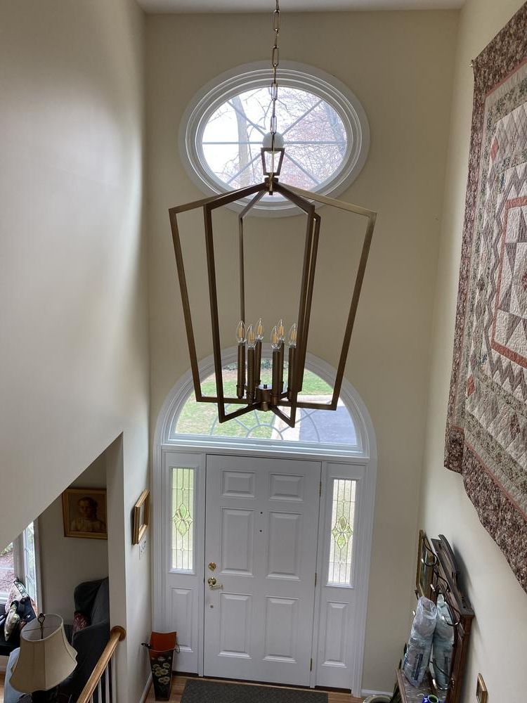 Abbotswell 24 3/4" Wide Natural Brass 6 Light Foyer Pendant – #75d (View 6 of 15)