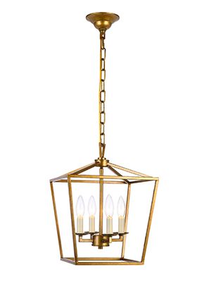 Amazon: A1a9 4 Light Lantern Chandelier Ceiling Light Fixture,  Farmhouse Pendant Light Industrial Vintage Hanging Light For Dining Room,  Stairway, Corridors, Aisles, Foyer (antique Brass) : Everything Else Regarding Most Recently Released Brass Lantern Chandeliers (View 14 of 15)