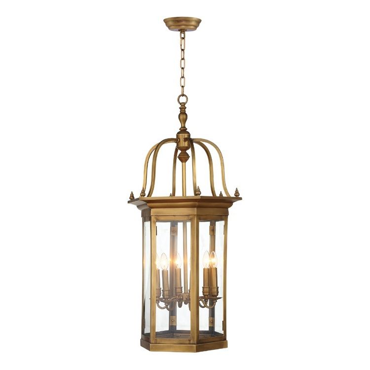 Antique Brass Lantern Chandelier For Indoor Home Decoration (wh Pc 21) –  China Bedside Glass Pendant Light And Modern Lighting For Newest Burnished Brass Lantern Chandeliers (View 7 of 15)