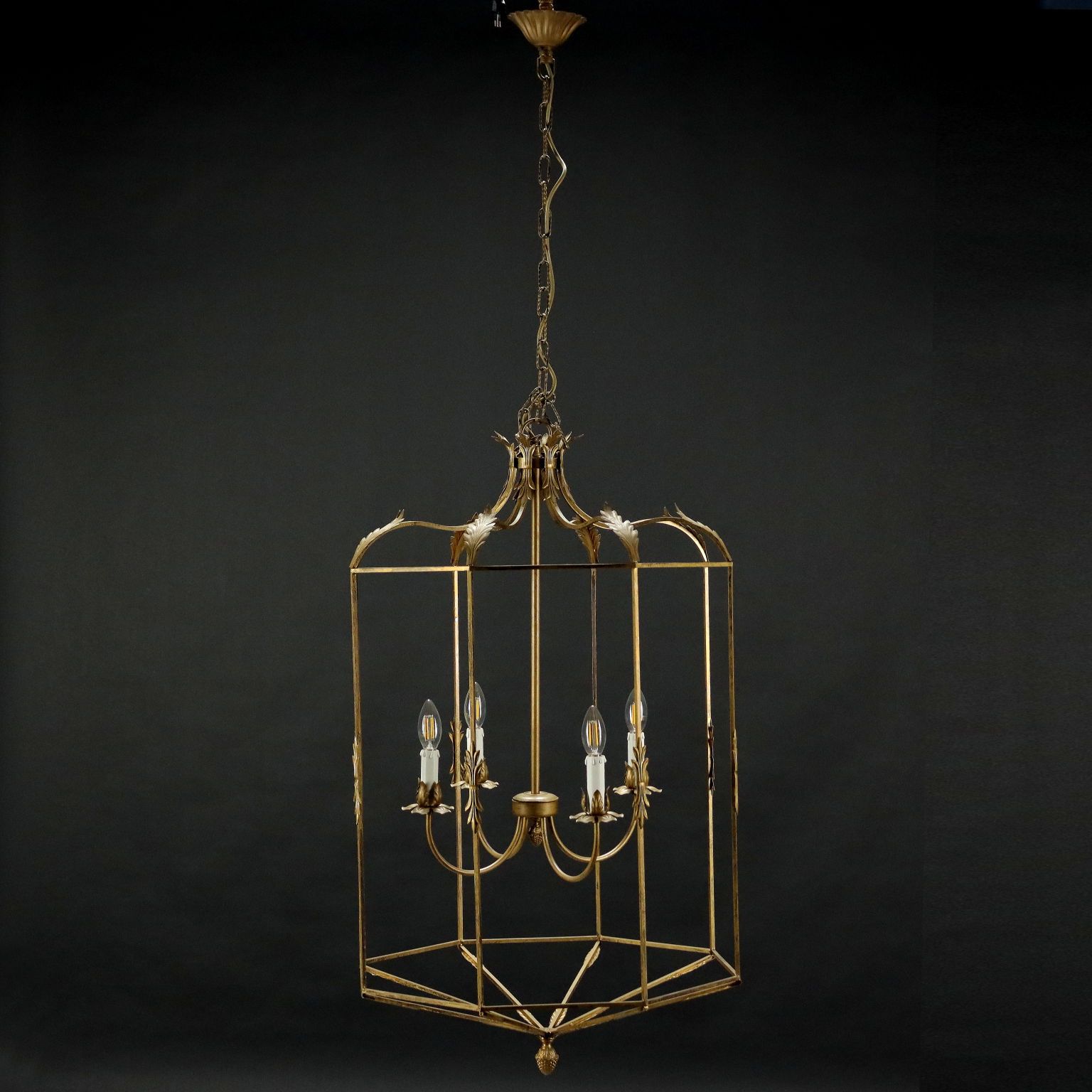 Antique Gild Lantern Chandeliers Intended For Widely Used Chandelier Bronze Italy Xx Century, Italy Early 20th Century, Antiques,  Chandeliers And Lamps, Dimanoinmano (View 1 of 15)