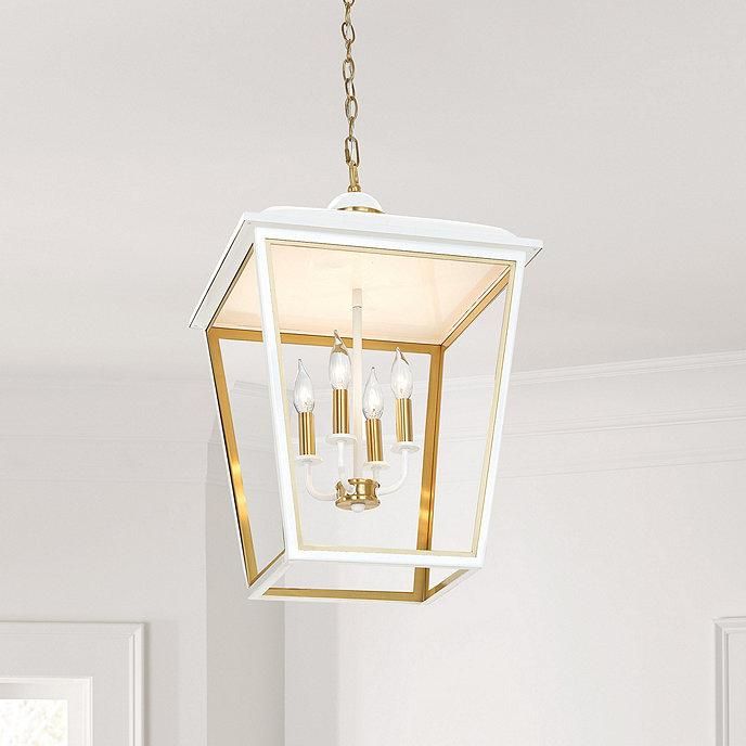 Antique Gold Lantern Metal Led Pendant Throughout Most Up To Date White Gold Lantern Chandeliers (View 10 of 15)