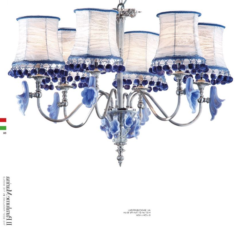 Best And Newest Chandeliers Classic 1843/ch6/kr/blu (View 11 of 15)