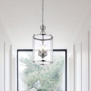 Clear Glass Shade Lantern Chandeliers Regarding Recent Getledel 5 Light Pendant Chandelier With Clear Glass Shade – Overstock –   (View 7 of 15)