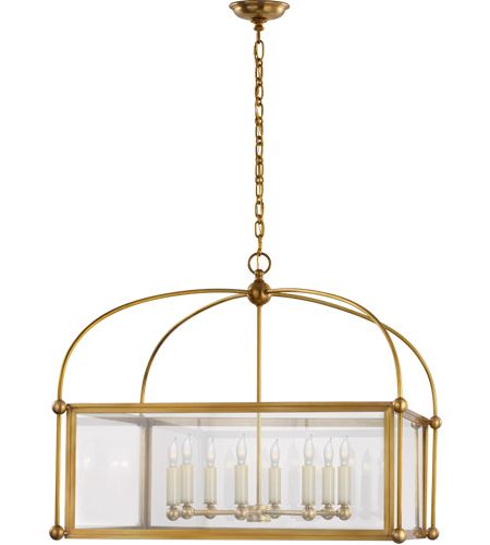 Current Burnished Brass Lantern Chandeliers Regarding Visual Comfort Chc3453ab Cg E. F (View 12 of 15)
