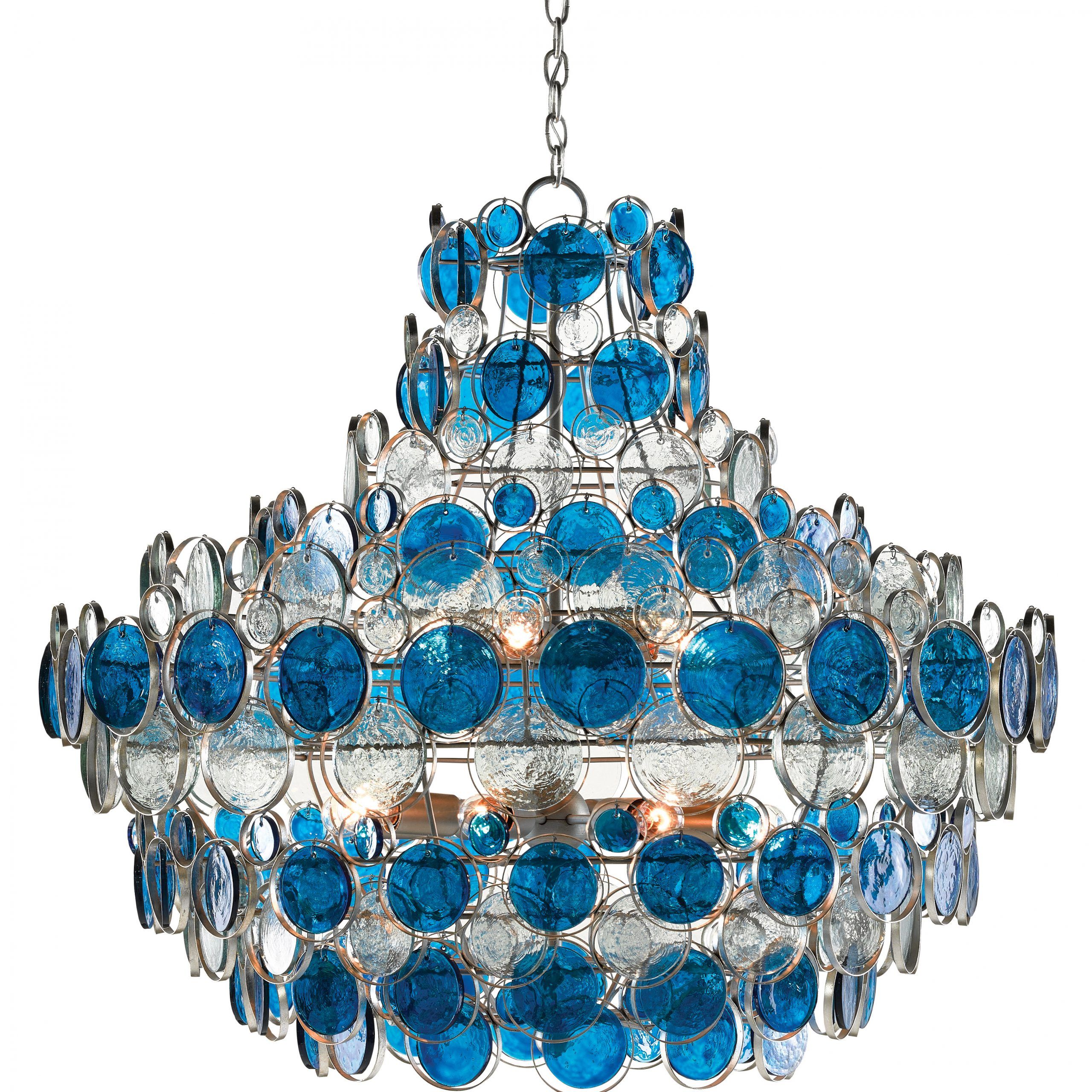 Currey & Company Inside Blue Chandeliers (View 1 of 15)
