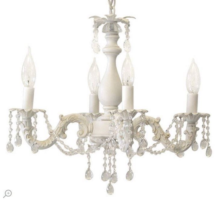 Famous Cottage Chandeliers Within Shabby Chic Cottage Style Mini Chandelier Anna (View 9 of 15)