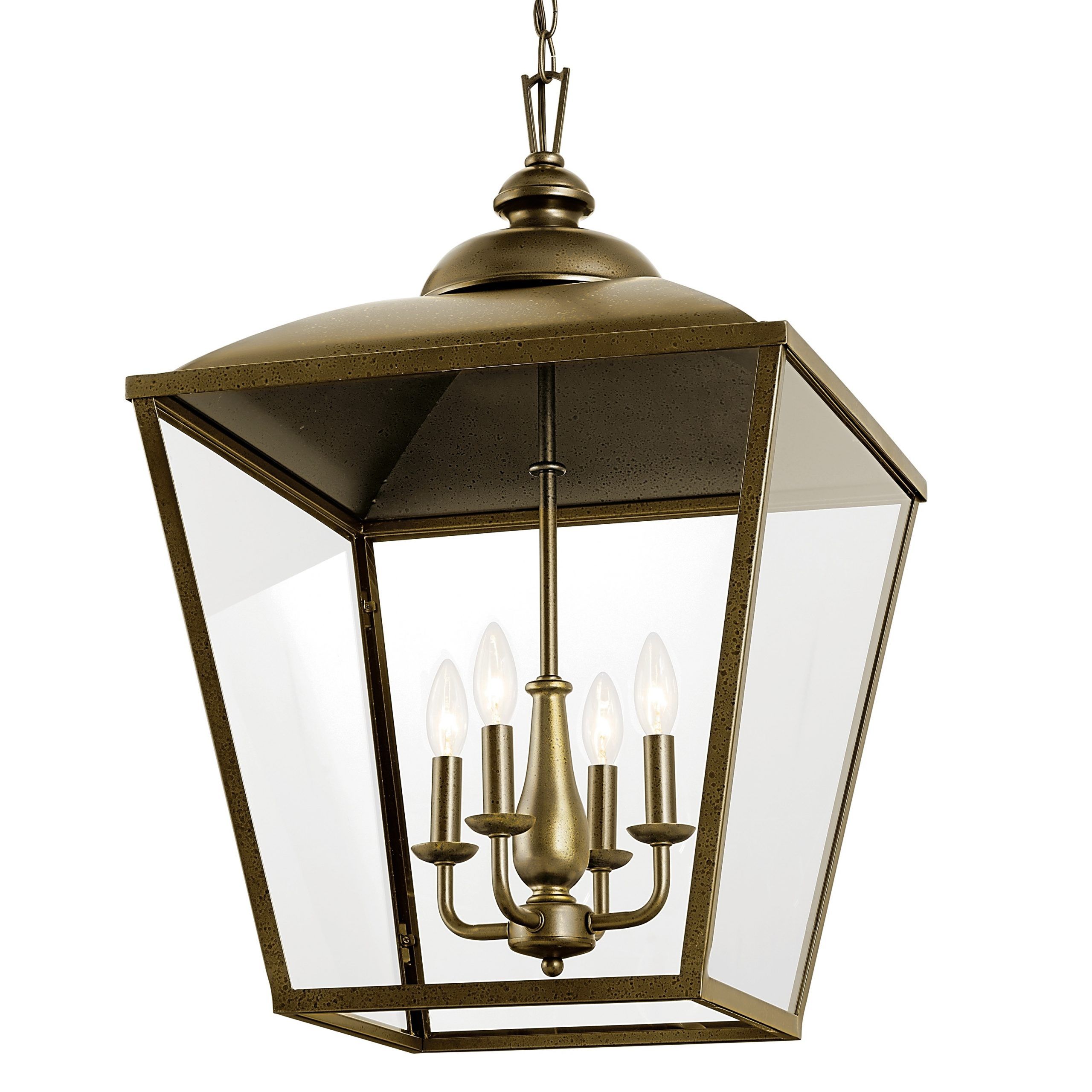 Famous Kichler Lighting Dame 27 Inch 4 Light Foyer Pendant Character Bronze With  Clear Glass – Overstock – 35747082 With 27 Inch Lantern Chandeliers (View 1 of 15)
