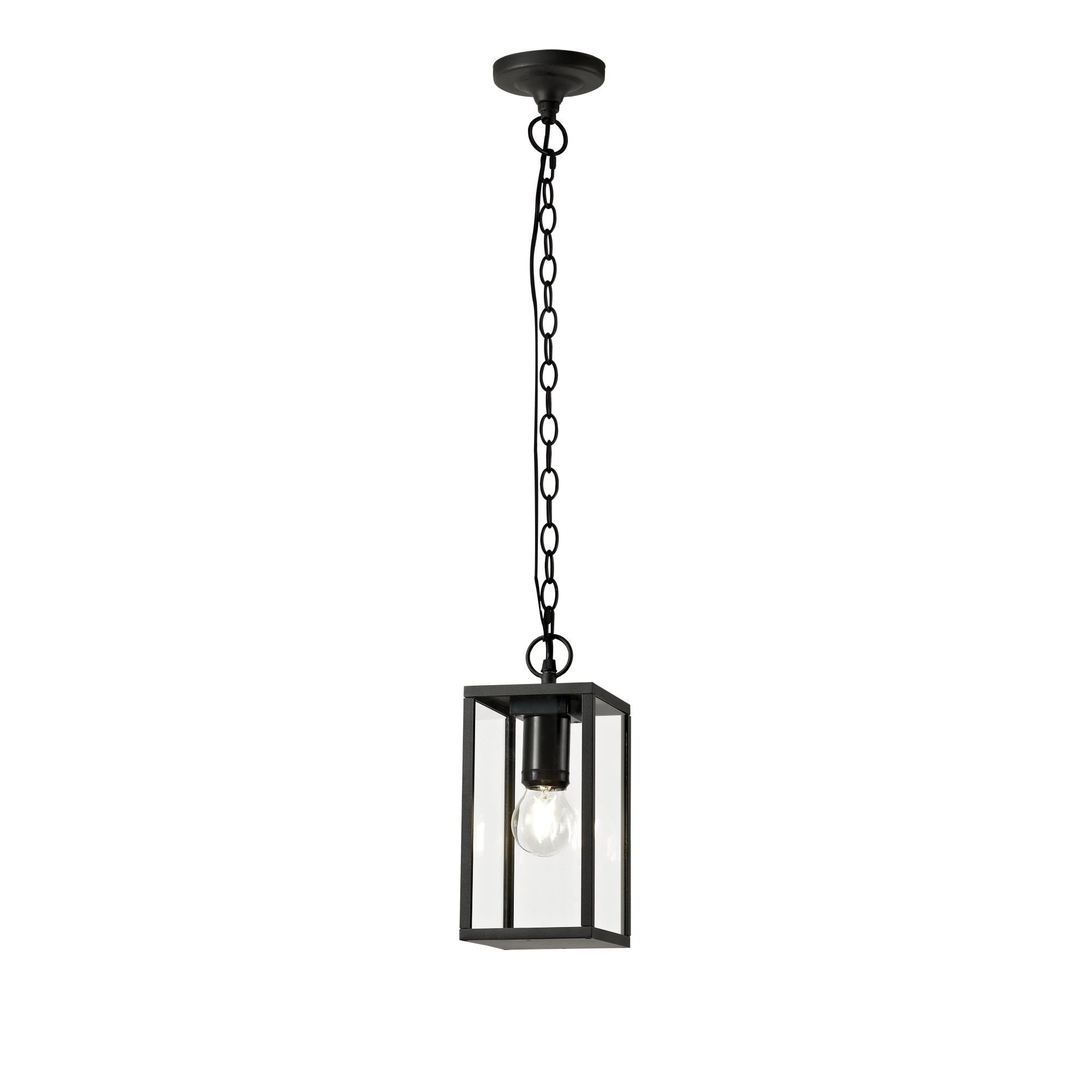 Fashionable Graphite Black Modern Classic Outdoor Hanging Lantern Within Graphite Lantern Chandeliers (View 1 of 15)