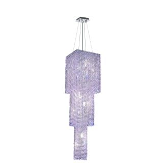 Favorite Pink Royal Cut Crystals Chandeliers Within Elegant Lighting 1299g63c Ro/rc Royal Cut Rosaline Pink Crystal Moda  9 Light, Three Tier Crystal Chandelier, Finished In Chrome With Rosaline  Pink And Clear Crystals – Lightingdirect (View 6 of 15)