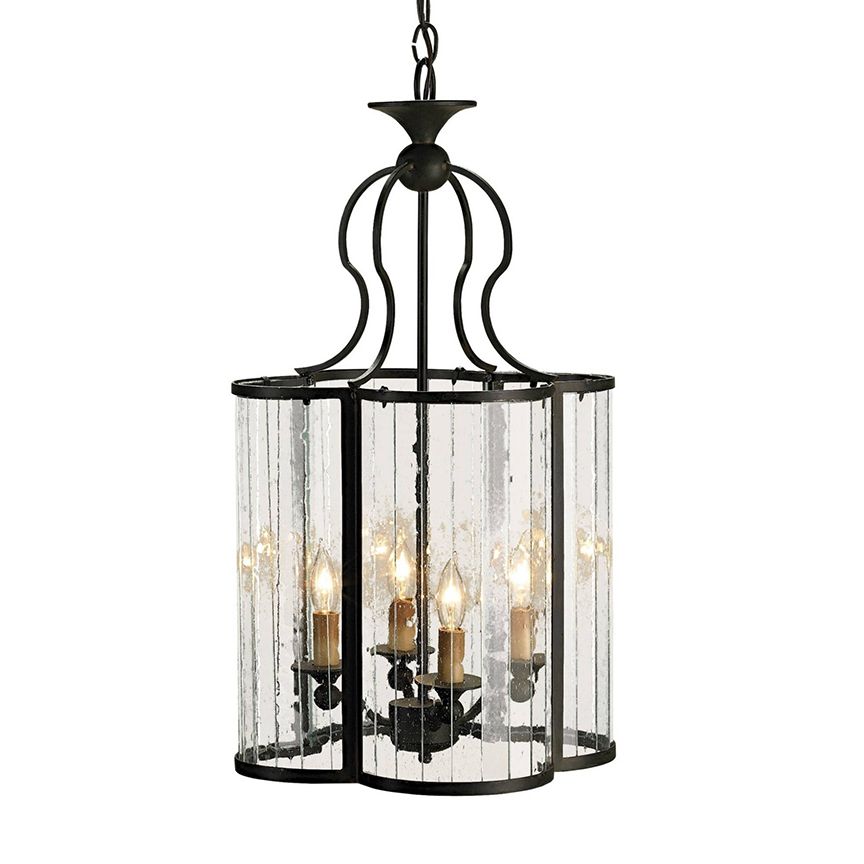 Forged Iron Lantern Chandeliers Throughout Most Popular Clover Chandelier – Luxe Home Company (View 12 of 15)