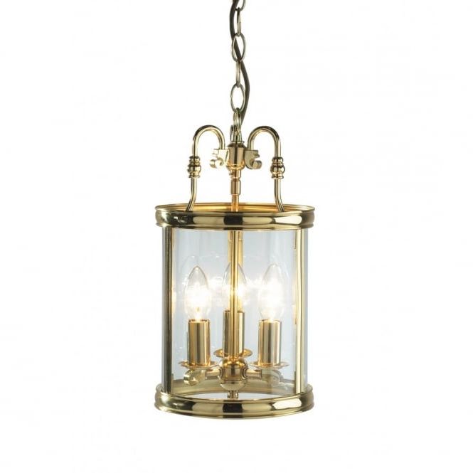 Gold Polished Brass Ceiling Lantern For Using With Or Without Chain In Most Recently Released Burnished Brass Lantern Chandeliers (View 1 of 15)