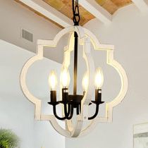 Lantern White & Cream Finish Chandeliers You'll Love In  (View 9 of 15)