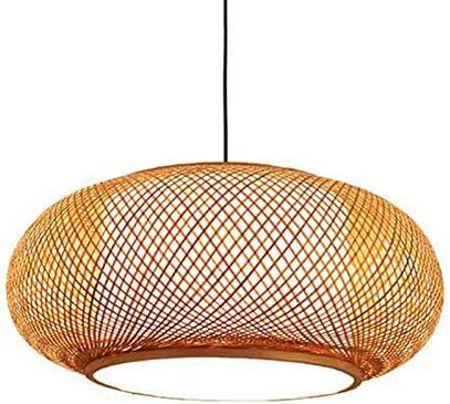 Litfad Antique Lantern Pendant Lighting Rattan 1 Light Weaving Natural  Wooden Ceiling Hanging Light Beige Bamboo Ceiling Fixture With Adjustable  Cord For Dining Room Living Room Restaurant –  (View 5 of 15)