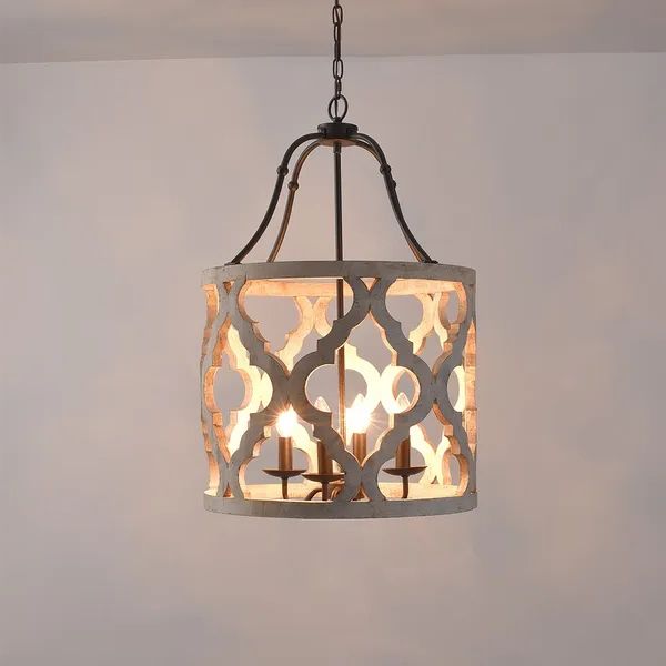 Most Current Boho Distressed White Carved Wood 4 Light Lantern Chandelier In Rust Homary Intended For White Distressed Lantern Chandeliers (View 8 of 15)