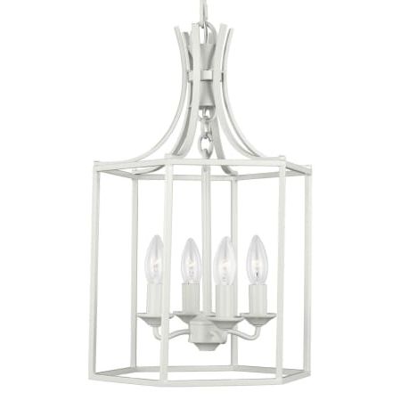 Most Recent Generation Lighting Ac1004gcm Gloss Cream Bantry House 4 Light 13" Wide  Pendant – Lightingshowplace Throughout Gloss Cream Chandeliers (View 11 of 15)