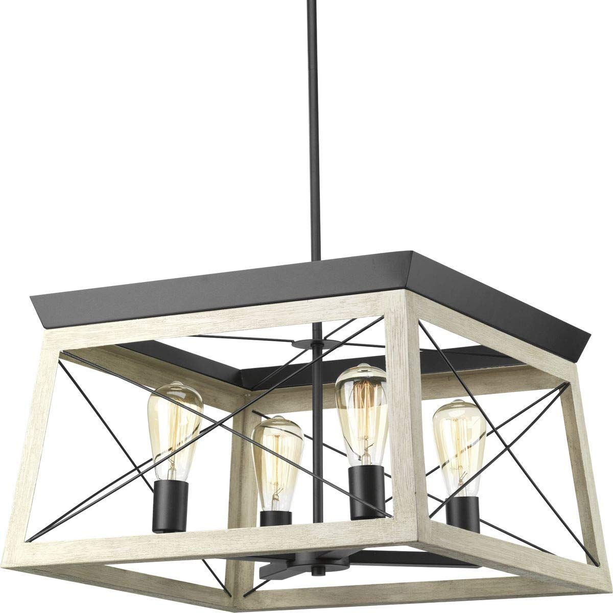 Most Recently Released Graphite Lantern Chandeliers Regarding Amazon: Briarwood Collection 4 Light Coastal Chandelier Light Graphite  : Everything Else (View 14 of 15)