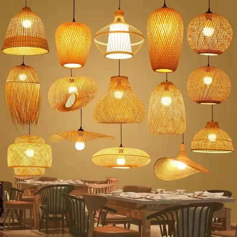 Most Recently Released Natural Rattan Lantern Chandeliers For Modern Natural Rattan Wicker Chandelier Bamboo Lampshade Lantern Pendant  Lamp Dining Room Restaurant Hanging E27 Light Fixtures – Pendant Lights –  Aliexpress (View 5 of 15)