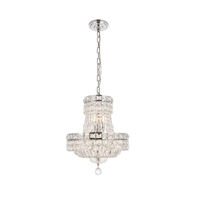 Pink Royal Cut Crystals Chandeliers Intended For Most Recently Released Elegant Lighting Tranquil 22 Light 22 Inch Crystal Chandelier In Chrome  With Royal Cut Clear Crystal V2528d22c/rc (View 10 of 15)