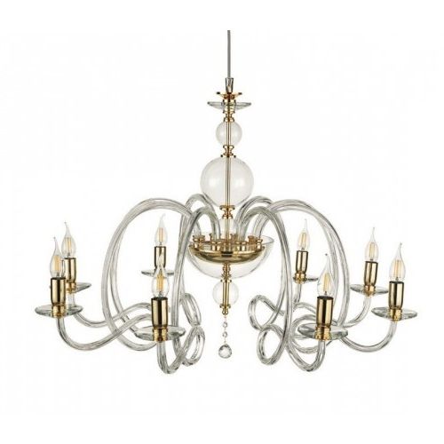 Popular Transparent Glass Chandeliers Intended For Glass Chandelier And Transparent Gold Crystal Cic  (View 3 of 15)