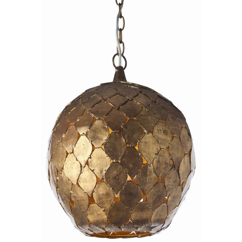 Recent Gold Leaf Pendant Light – Pendants – Luxury Lighting Pertaining To Gold Leaf Lantern Chandeliers (View 12 of 15)