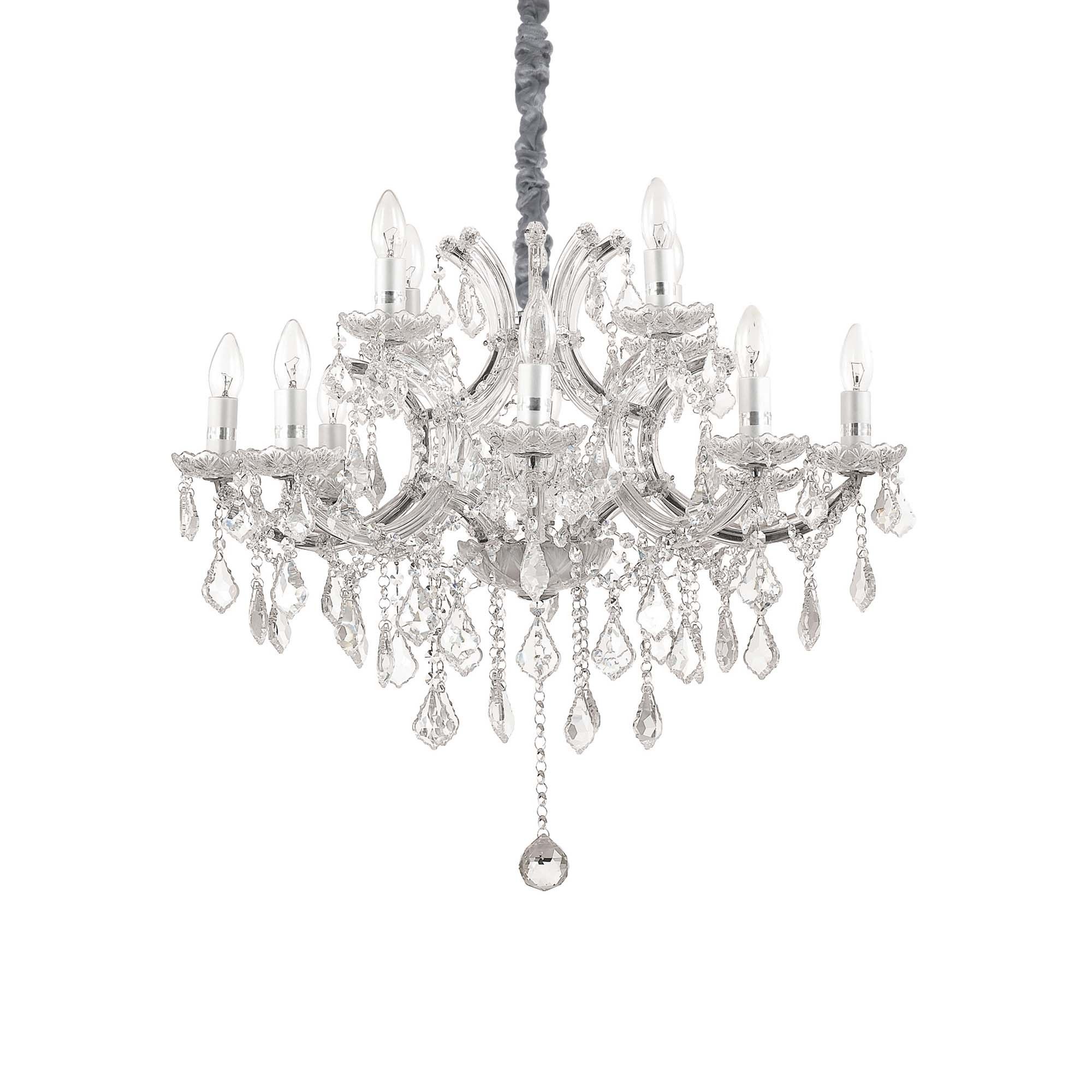 Transparent Glass Chandeliers Pertaining To 2020 Classic Transparent Crystal Chandelier Dl (View 1 of 15)