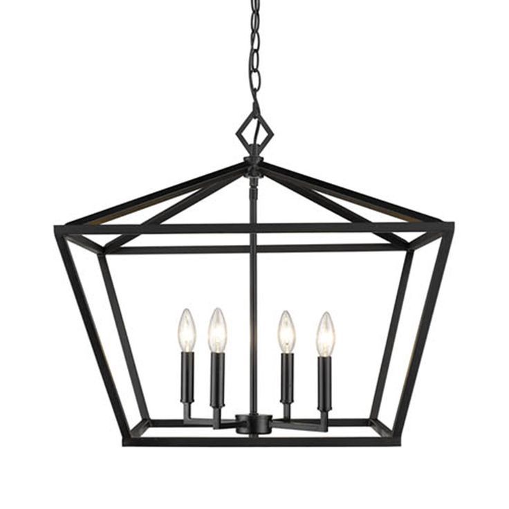 Trendy 23 Inch Lantern Chandeliers Intended For 251 First Kenwood Matte Black 23 Inch Four Light Lantern Pendant (View 7 of 15)