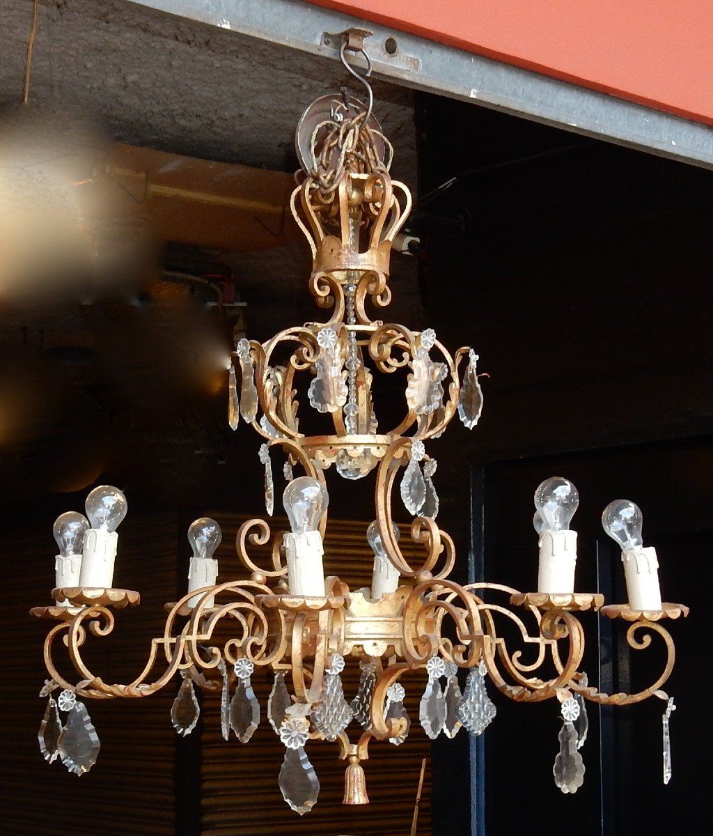Vintage Copper Chandeliers Within Well Liked 1950 ′ Medieval Style Chandelier Maison Jansen Style – Ceiling Lights (View 13 of 15)