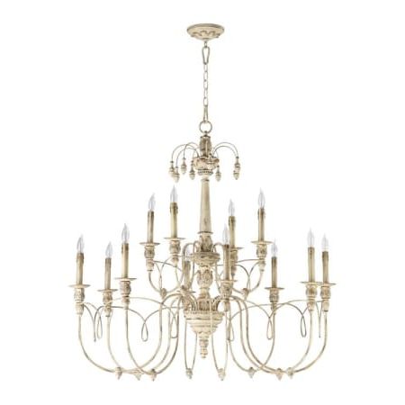 Well Known Persian White Chandeliers Within Quorum International 6106 12 70 Persian White Salento 12 Light 2 Tier  Chandelier – Lightingdirect (View 9 of 15)