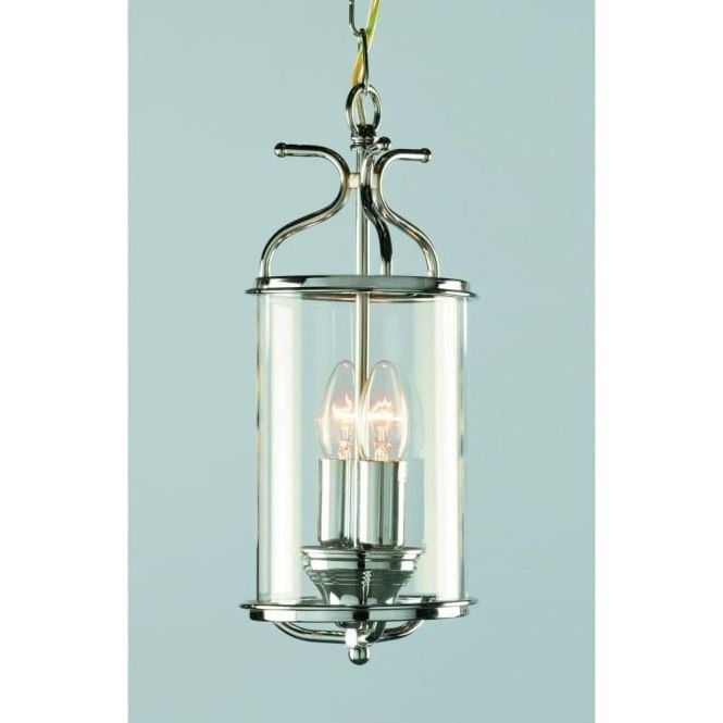 Well Known Two Light Lantern Chandeliers Pertaining To Impex Lighting Lg00029/ch Winchester 2 Light Indoor Ceiling Lantern Pendant  In Polished Chrome Finish N22661 – Indoor Lighting From Castlegate Lights Uk (View 8 of 15)