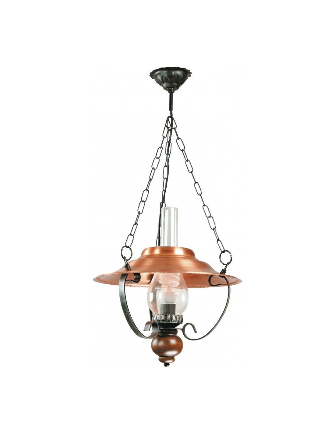 Well Liked One Light Lantern Chandeliers For Antique Copper Lantern Pendant 1 Light F  (View 5 of 15)