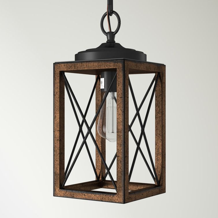 Widely Used Andover Mills™ Hilyard 1 – Light Lantern Square / Rectangle Pendant &  Reviews (View 12 of 15)