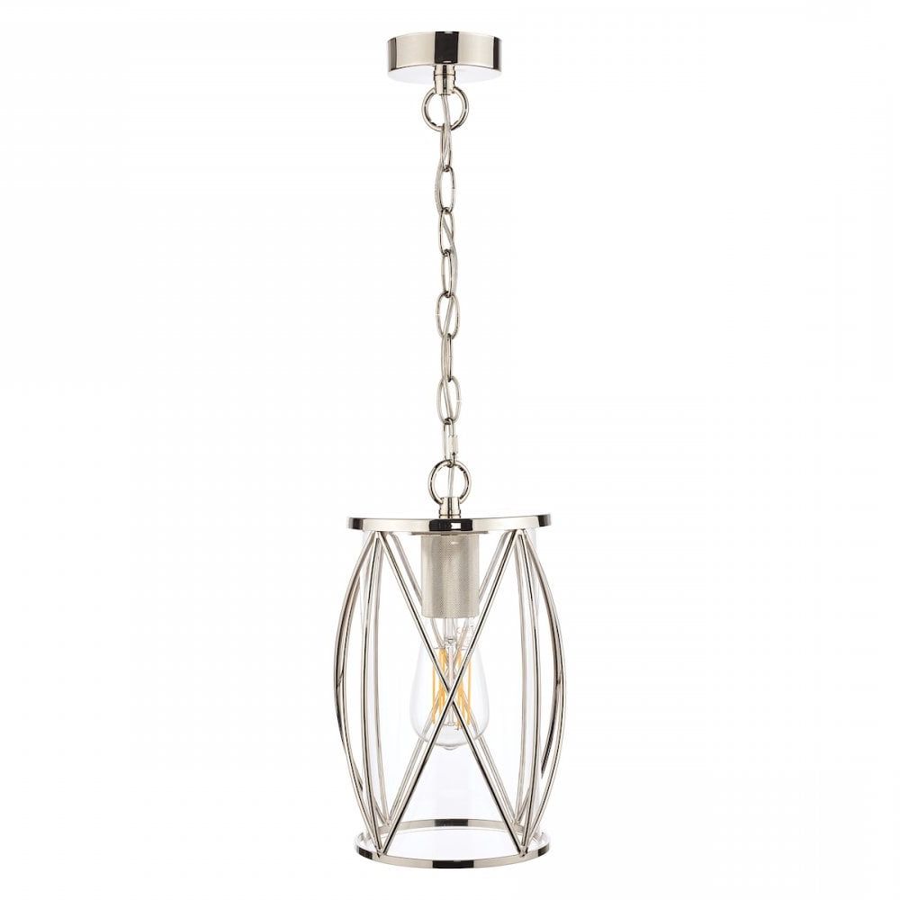 Widely Used Laura Ashley Beckworth Vintage 1 Light Ceiling Lantern In Polished Nickel  Finish La3707566 Q – Lighting From The Home Lighting Centre Uk Throughout Deco Polished Nickel Lantern Chandeliers (View 5 of 15)