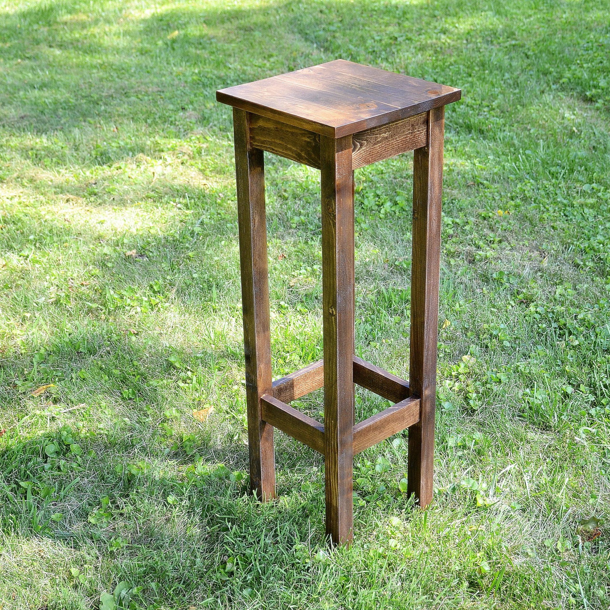 10 Square Wood Plant Stand Indoor Plant Holder – Etsy Inside Well Known Rustic Plant Stands (View 8 of 15)