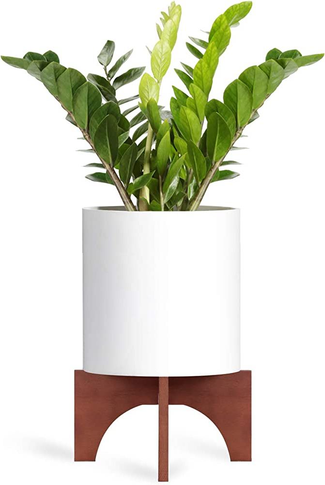 12 Inch Plant Stands Inside Most Up To Date Amazon : Mkono Plant Stand Wood Mid Century Flower Pot Holder (pot Not  Included) Home Decor Potted Rack Rustic Decor, Fits Up To 12 Inch Planter,  Brown : Patio, Lawn & Garden (View 3 of 15)
