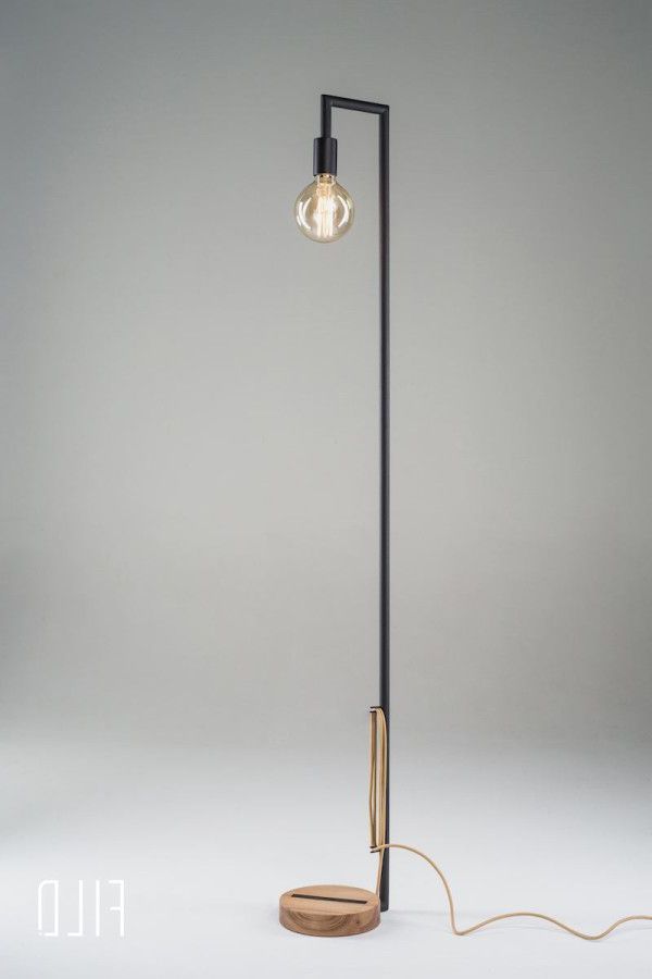 2019 Minimalist Standing Lamps For Minimalist Floor Lamps Made Of Wood And Metal (View 1 of 15)