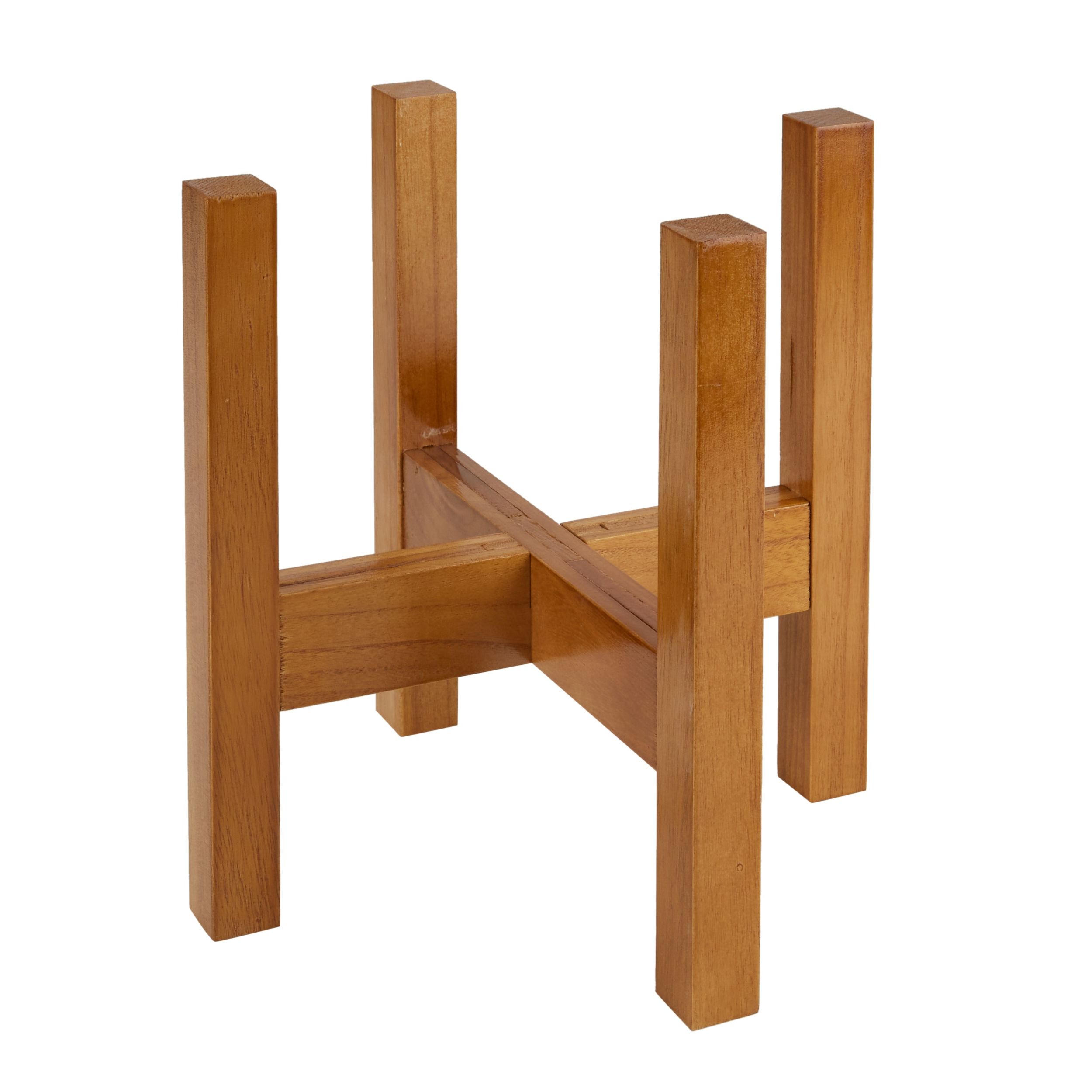 2020 Wood Plant Stands Within Style Selections Contemporary 10 In H X  (View 1 of 15)