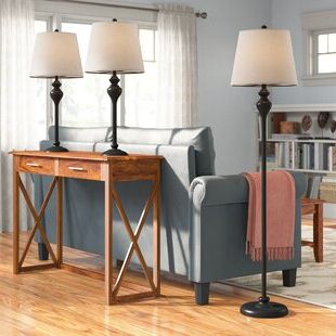 3 Piece Set Standing Lamps For Well Known 3 Piece Table Lamps & Floor Lamps Sets (View 9 of 15)