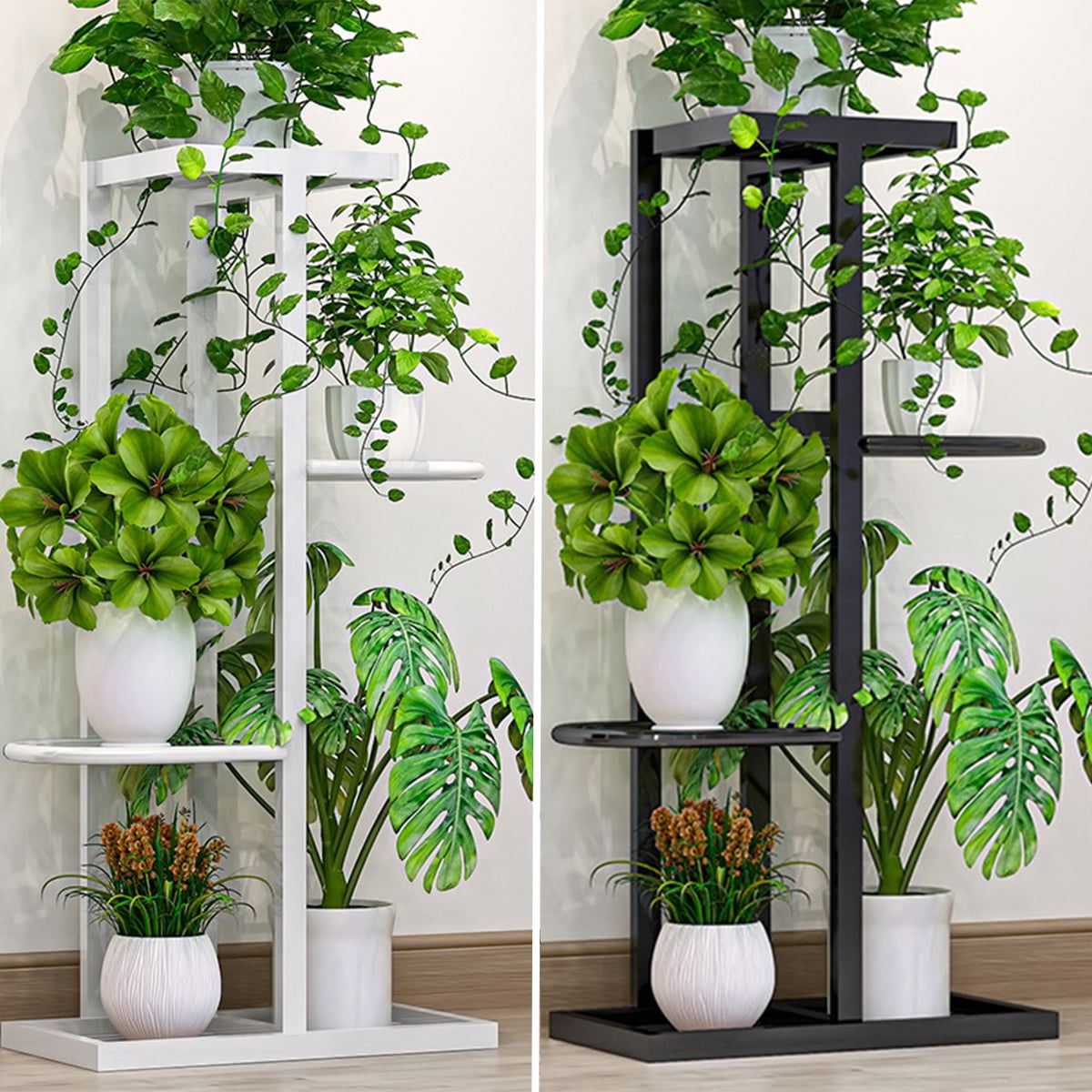 32 Inch Plant Stands Pertaining To Most Current 32 Inches Tall 4 Tier Multifunction Plant Flower Stand Flower Pot Display  Rack Dcorative Stand Garden Outdoor Indoor Decor – Walmart (View 12 of 15)