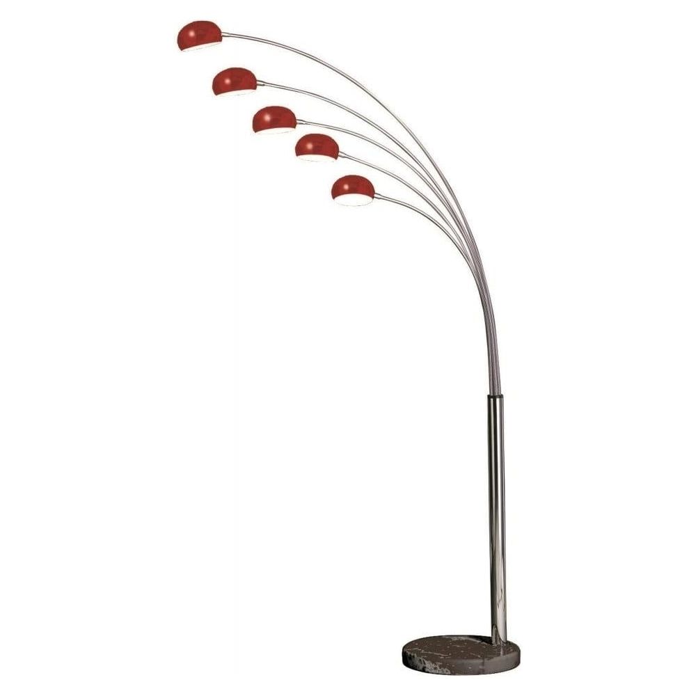 5 Light Arc Standing Lamps With Regard To Most Recent Long 5 Arm Arc Floor Lamp – Leezworld (View 9 of 15)