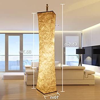 62 Inch Standing Lamps In Recent Amazon: Floor Lamp For Bedroom, 62 Inch Square Rgb Color Changing Standing  Lamp, Dimmable Multicolored Strip Lamp With Fabric Shade, Modern Tall Lamp  With Remote Control For Party, Festival, Hotel, Kids Room : (View 1 of 15)