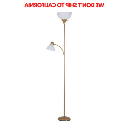 72 Inch Tall Floor Lamp Additional Adjustable Reading Light Combo Pack, 4  Colors (View 9 of 15)