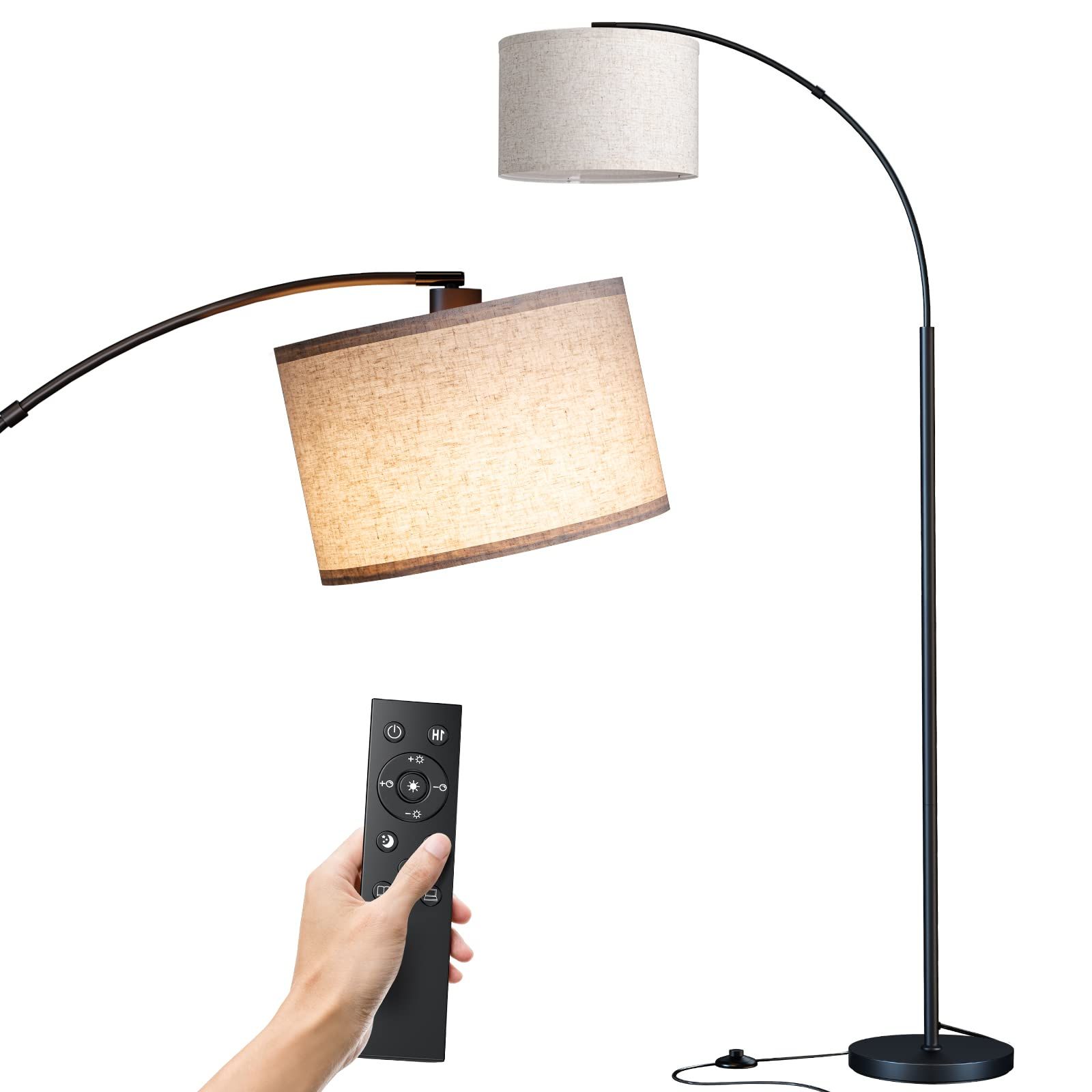 75 Inch Standing Lamps Pertaining To Most Up To Date Sunmory Arc Floor Lamp With Remote,modern Floor Lamp With Stepless Dimmable  Bulb,75″height (View 2 of 15)