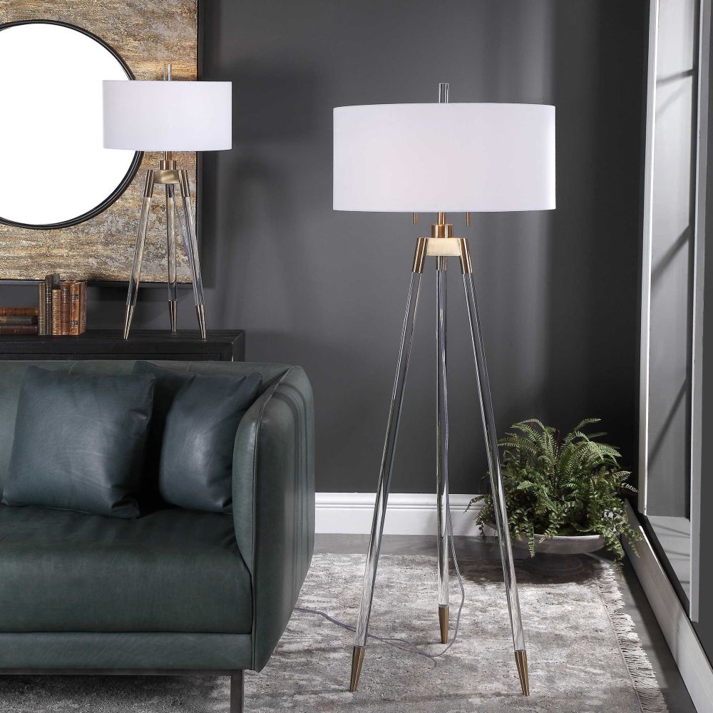 Acrylic Tripod Floor Lamp – Exquisite Living Throughout Preferred Acrylic Standing Lamps (View 15 of 15)