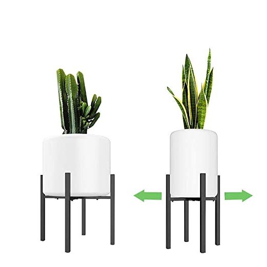 Adjustable Metal Plant Stand (10 To 16 Inches), Mid Century Modern Plant  Stand (16 Inches In Height), Indoor & Outdoor Plant Stand, Fit 10 11 12 13  14 15 16 Inch Pots ( Intended For Most Current 16 Inch Plant Stands (View 5 of 15)