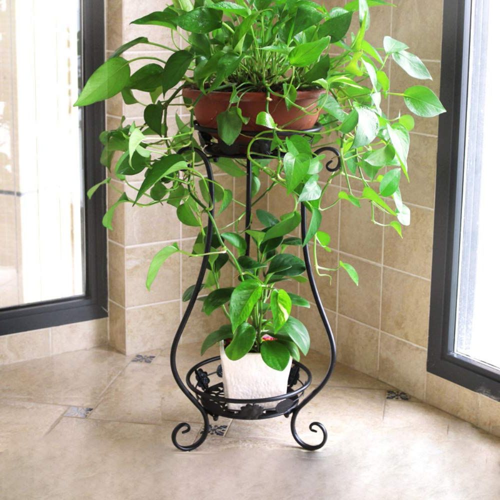 Amazon: Wrought Iron Plant Stands Indoor Outdoor,metal Tall Plant Stand  Iron Flower Stand,flower Pot Holder Flower Pot Stand Flower Pot Supporting,plant  Holders Plant Rack Potted Plant Stand(black, (View 5 of 15)