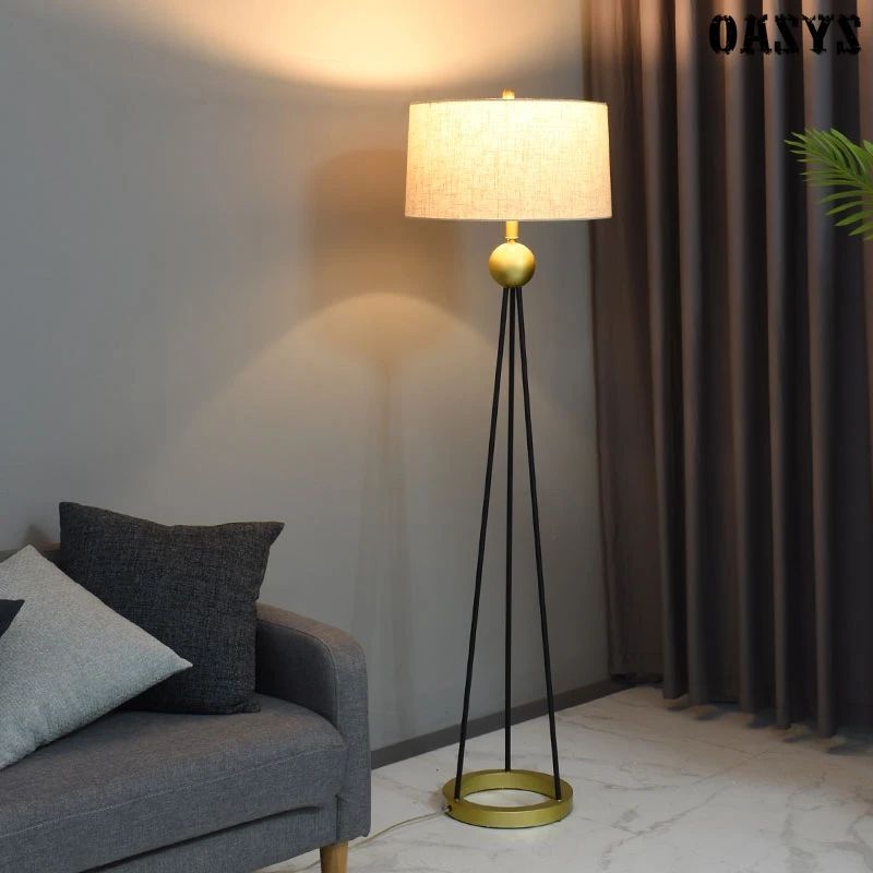 American Country Fabric Art Floor Lamp Nordic Post Modern Bedroom Iron Standing  Lamps For Living Room Home Decor Led Stand Light – Floor Lamps – Aliexpress With Regard To Recent Fabric Standing Lamps (View 11 of 15)