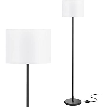 Aooshine Led White Floor Lamp Simple Design, Modern Floor Lamp With Shade,  Tall Lamps For Living With Regard To Well Known White Shade Standing Lamps (View 3 of 15)
