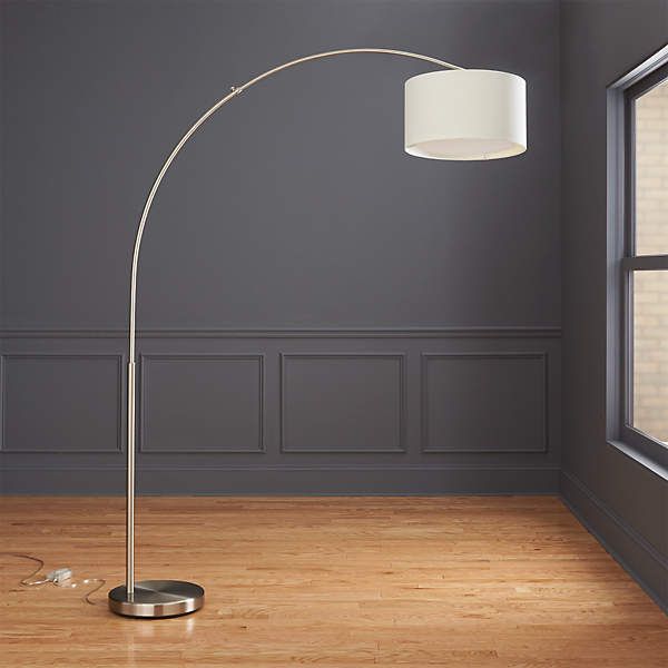 Arc Standing Lamps Regarding Most Current Big Dipper Silver Arc Floor Lamp + Reviews (View 6 of 15)