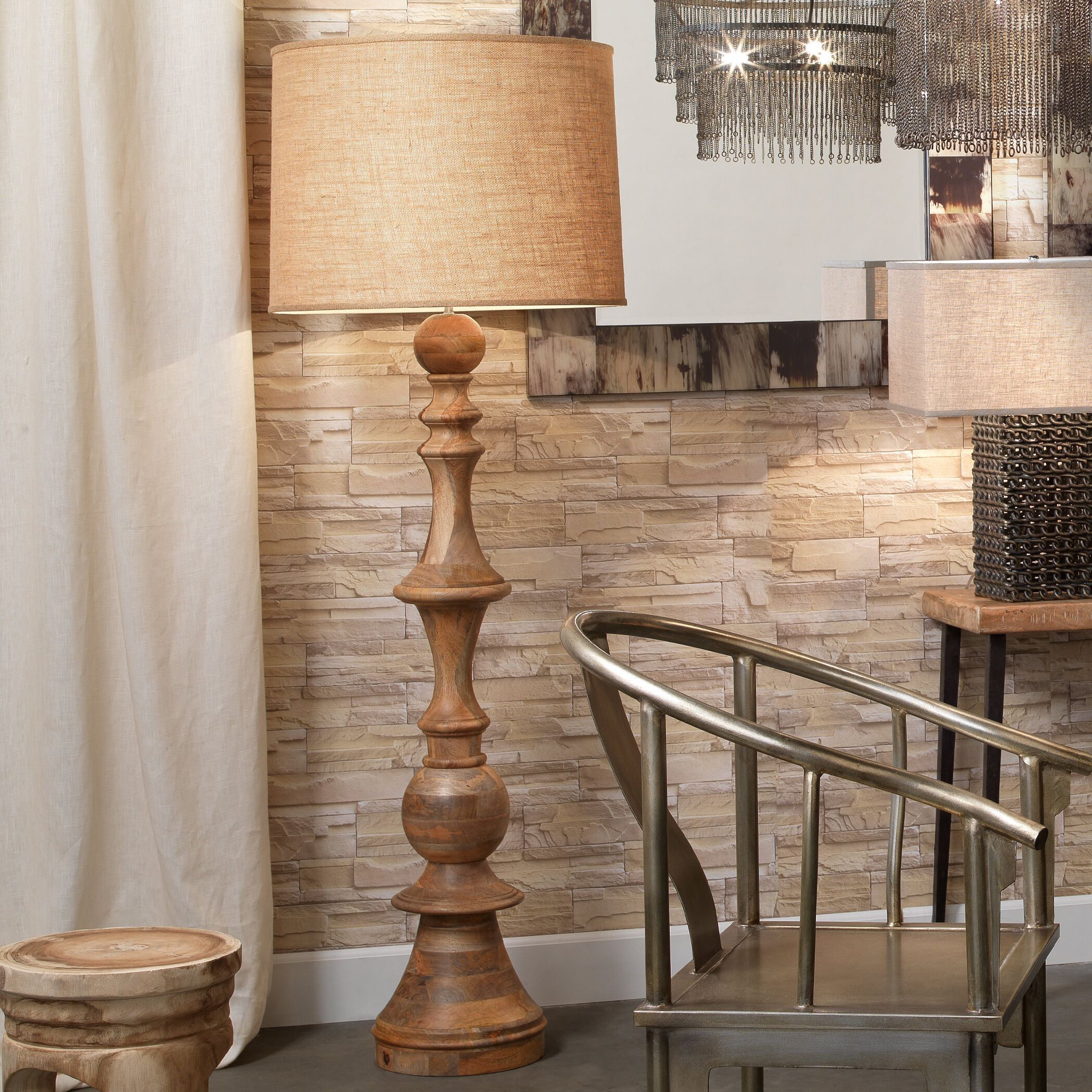 Beeswax Finish Standing Lamps Within Most Recent Jamie Young Company Budapest Low Country 72" Floor Lamp (View 1 of 15)