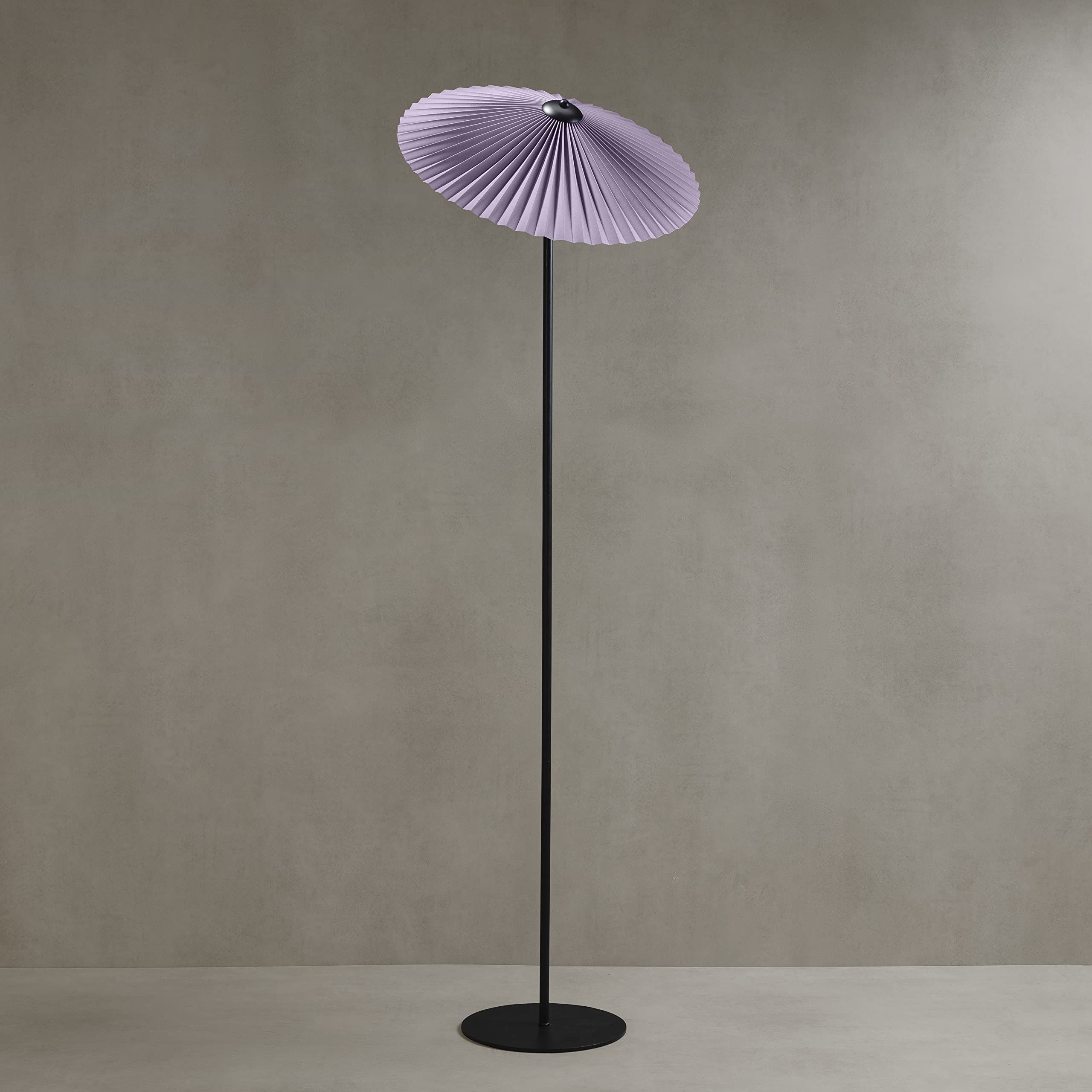 Best And Newest Purple Standing Lamps Regarding Generat Studio Pleated Floor Lamp – 55 Inch Floor Standing Lamp, Umbrella  Pleat Design – Led Dimmer Bulb (View 11 of 15)